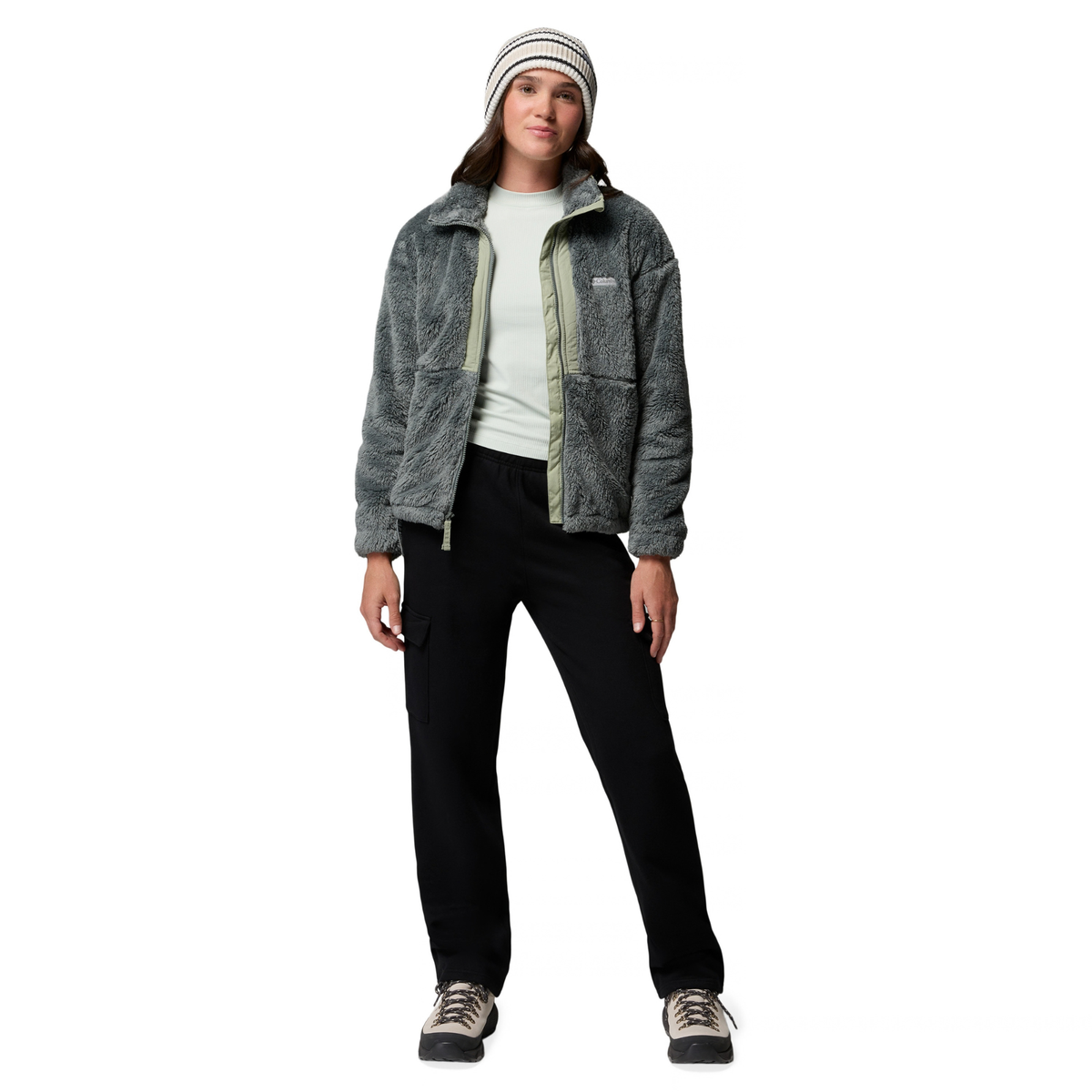 Columbia Women's Boundless Discovery Sherpa II Full Zip Fleece (Sedona Sage/Safari)