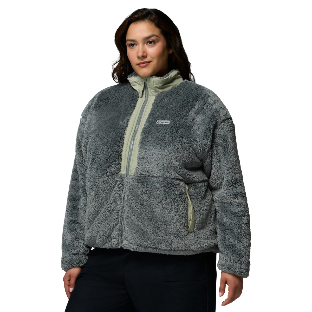 Columbia Women's Boundless Discovery Sherpa II Full Zip Fleece (Sedona Sage/Safari)