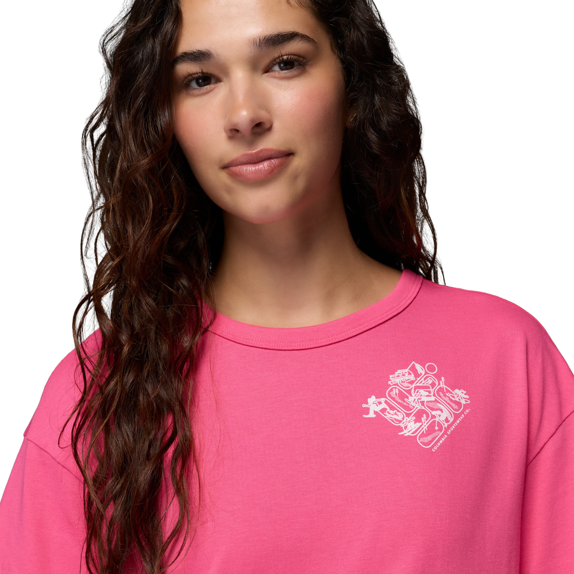 Columbia Women's CSC Heavyweight Graphic Short Sleeve Tee Nico Wintery Excitement 657 2154961