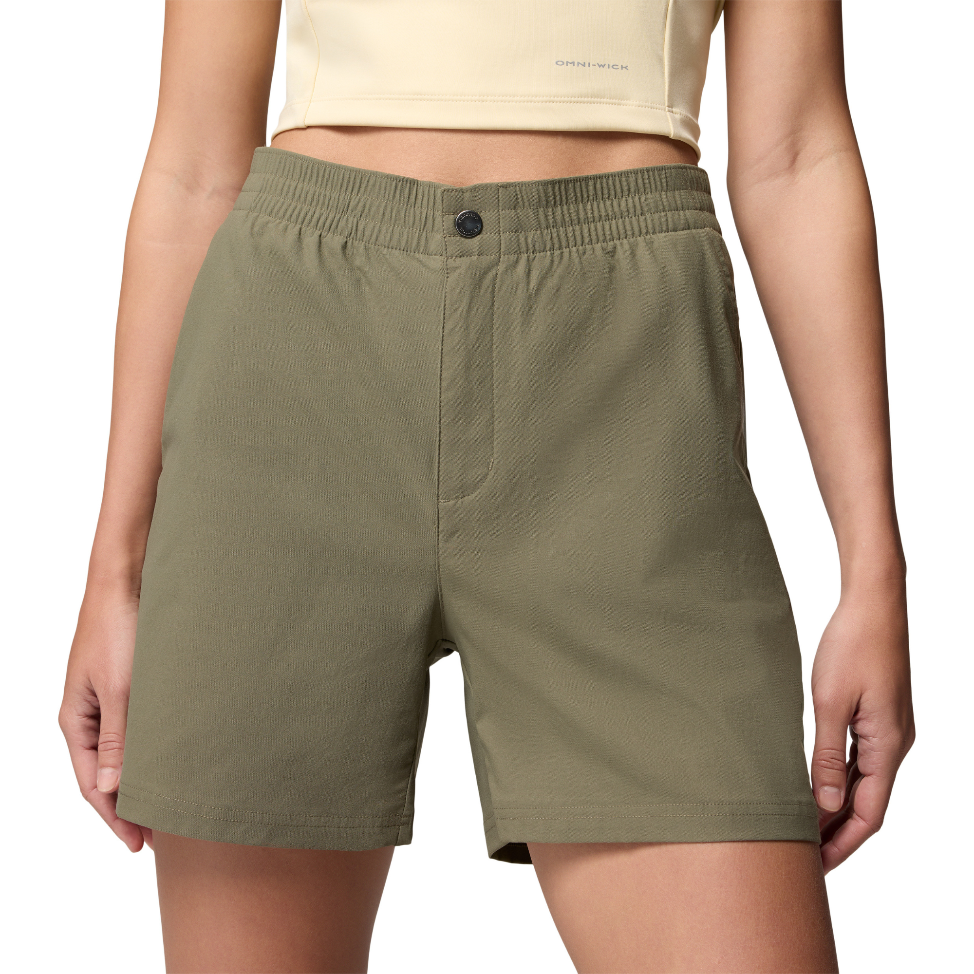 Columbia Women's Cedar Crest Shorts (Stone Green)(5in)