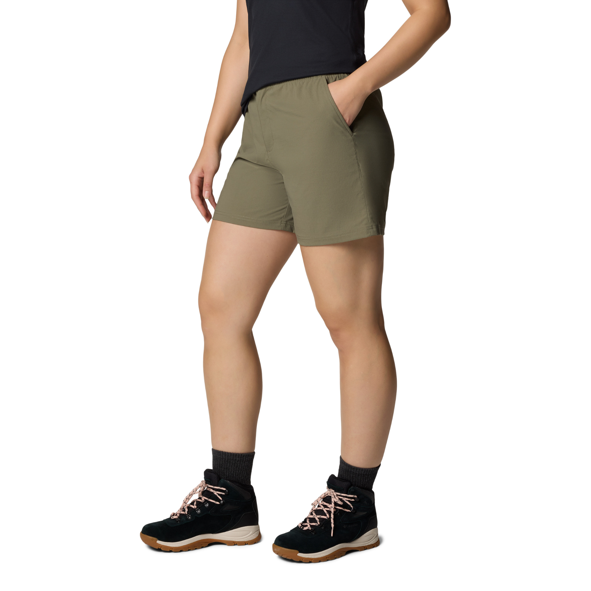 Columbia Women's Cedar Crest Shorts (Stone Green)(5in)