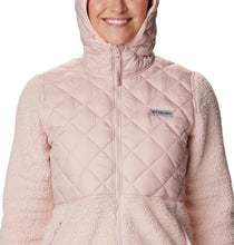 Load image into Gallery viewer, Columbia Women&#39;s Crested Peak Full Zip Hooded Fleece (Dusty Pink)
