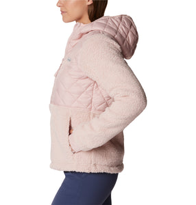 Columbia Women's Crested Peak Full Zip Hooded Fleece (Dusty Pink)