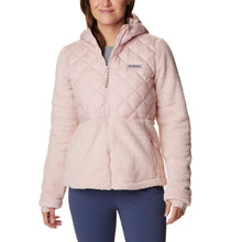 Load image into Gallery viewer, Columbia Women&#39;s Crested Peak Full Zip Hooded Fleece (Dusty Pink)

