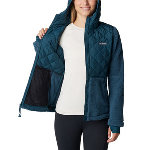 Columbia Women's Crested Peak Full Zip Hooded Fleece (Night Wave)