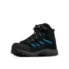 Load image into Gallery viewer, Columbia Women&#39;s Crestwood Waterproof Mid Trail Boots (Black/Skylight)
