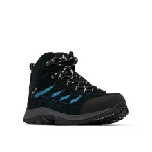 Load image into Gallery viewer, Columbia Women&#39;s Crestwood Waterproof Mid Trail Boots (Black/Skylight)
