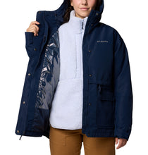 Load image into Gallery viewer, Columbia Women&#39;s Drop Ridge II Interchange 3-IN-1 Insulated Waterproof Jacket (Collegiate Navy)
