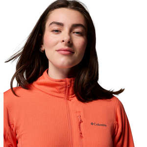 Columbia Women's Essential Hike Grid Full Zip Fleece (Zing)