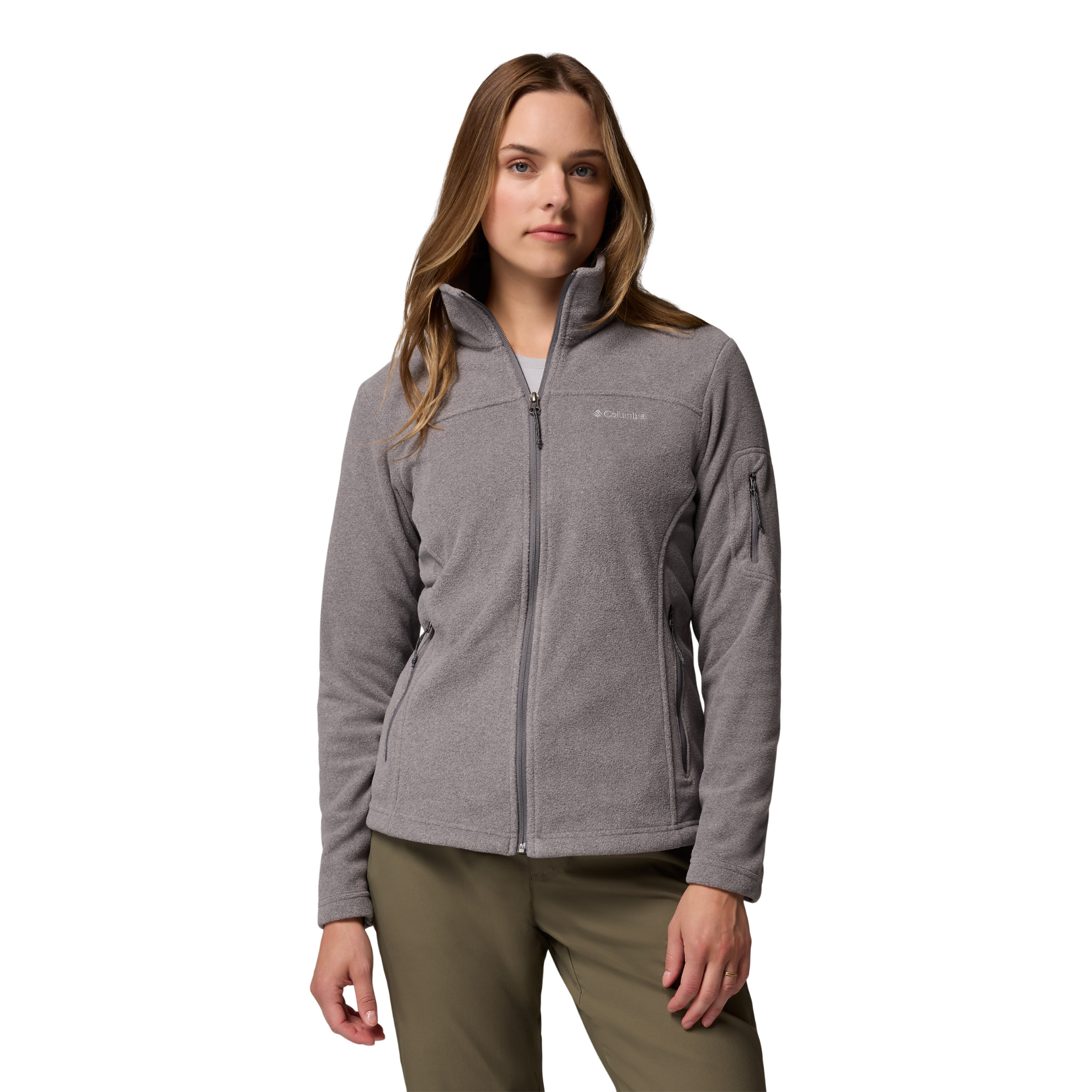 Columbia Women's Fast Trek II Full Zip Fleece City Grey Heather 024 1465351