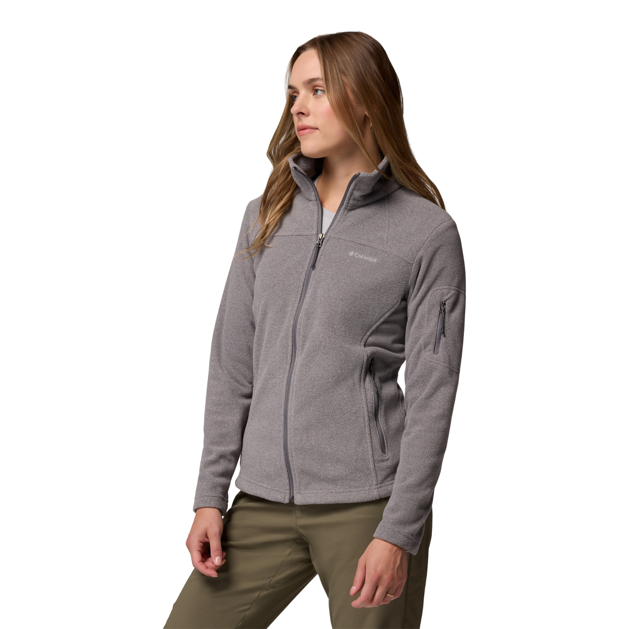 Columbia Women's Fast Trek II Full Zip Fleece City Grey Heather 024 1465351