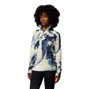 Columbia Women's Glacial IV Print 1/2 Zip Fleece Top (Everblue Snowflight)