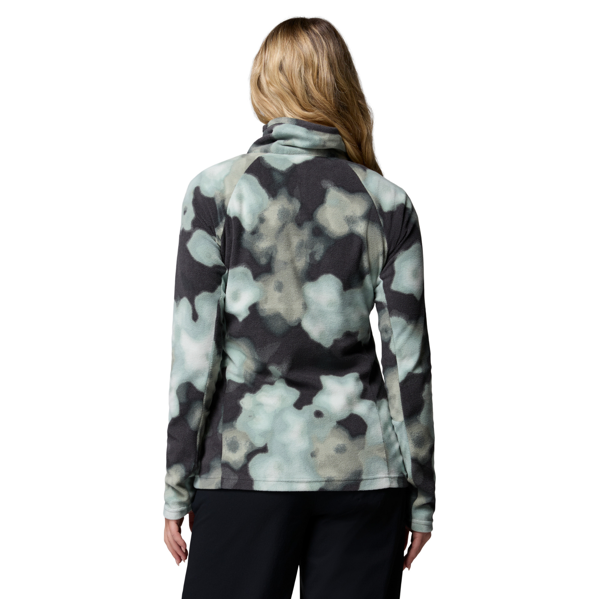 Columbia Women's Glacial IV Print Half Zip Fleece Top Sedona Sage Dyeflower 342 1802161