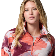 Load image into Gallery viewer, Columbia Women&#39;s Glacial IV Print 1/2 Zip Fleece Top (Zing Snowflight)

