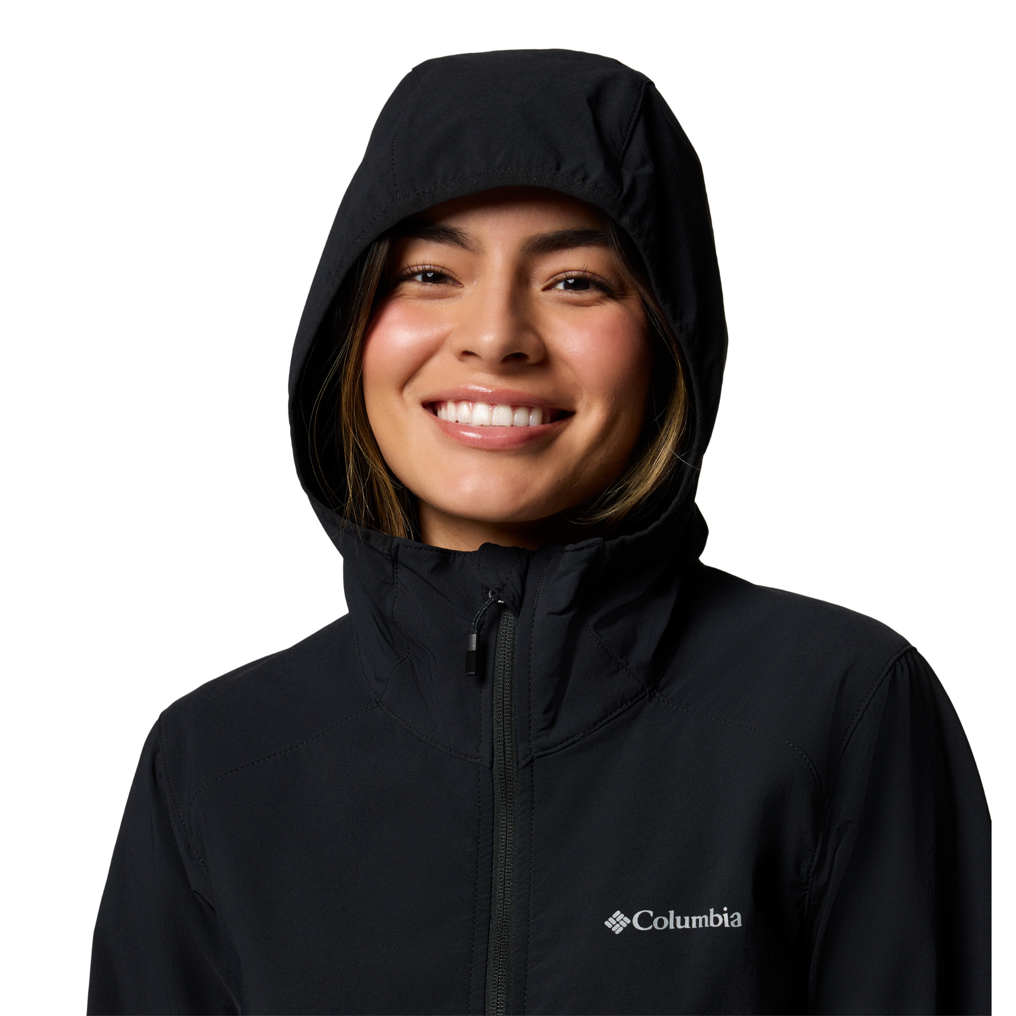Columbia Women's Heather Canyon II Hooded Softshell Jacket (Black)