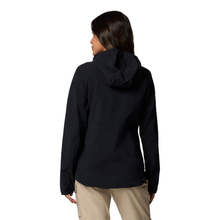 Load image into Gallery viewer, Columbia Women's Heather Canyon II Hooded Softshell Jacket (Black)
