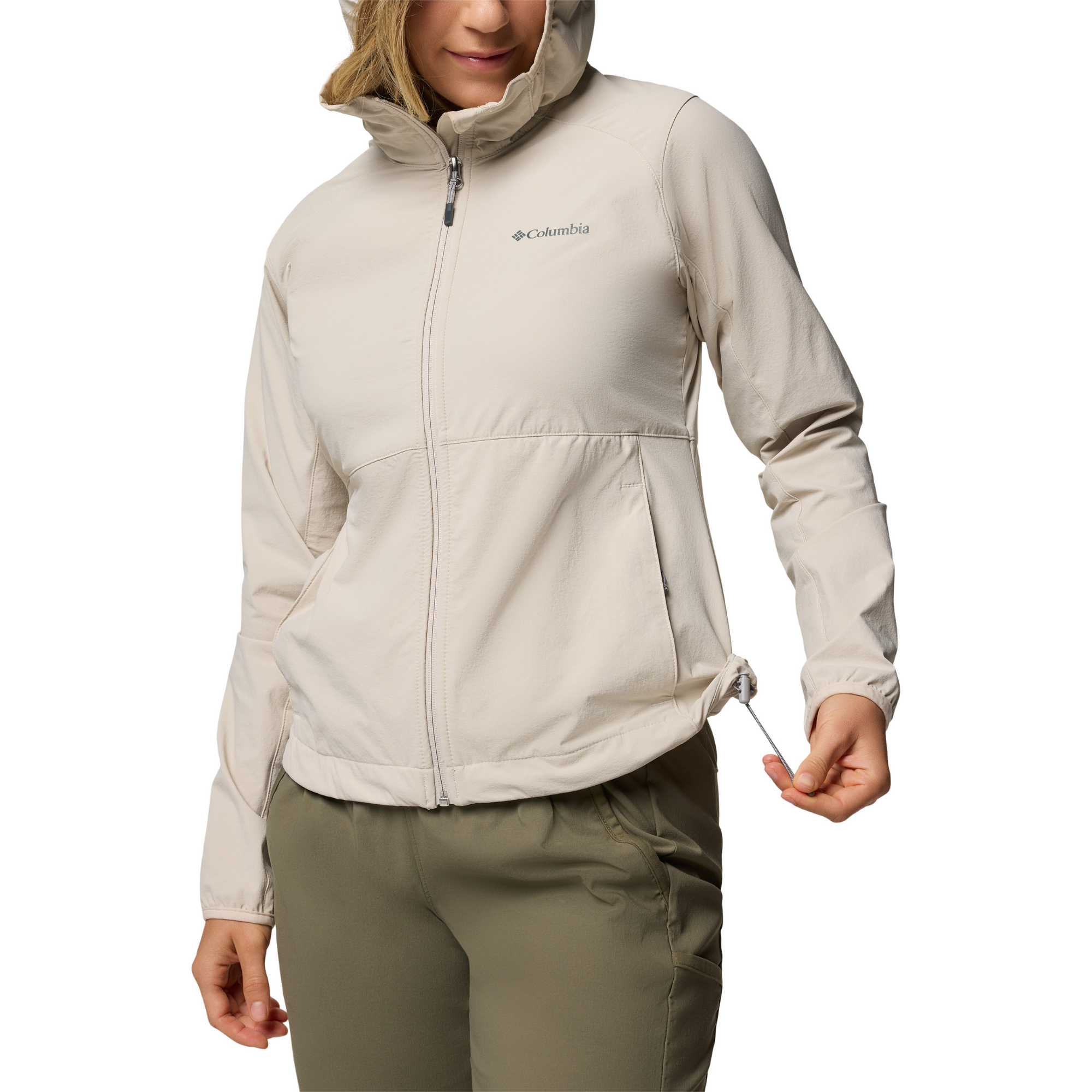 Columbia Women's Heather Canyon II Hooded Softshell Jacket (Dark Stone)