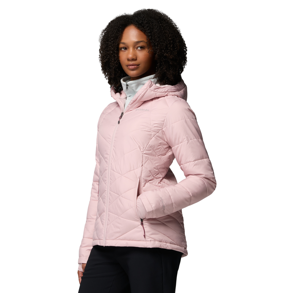 Columbia Women's Heavenly Hooded Insulated Jacket Mineral Pink 620 1738151