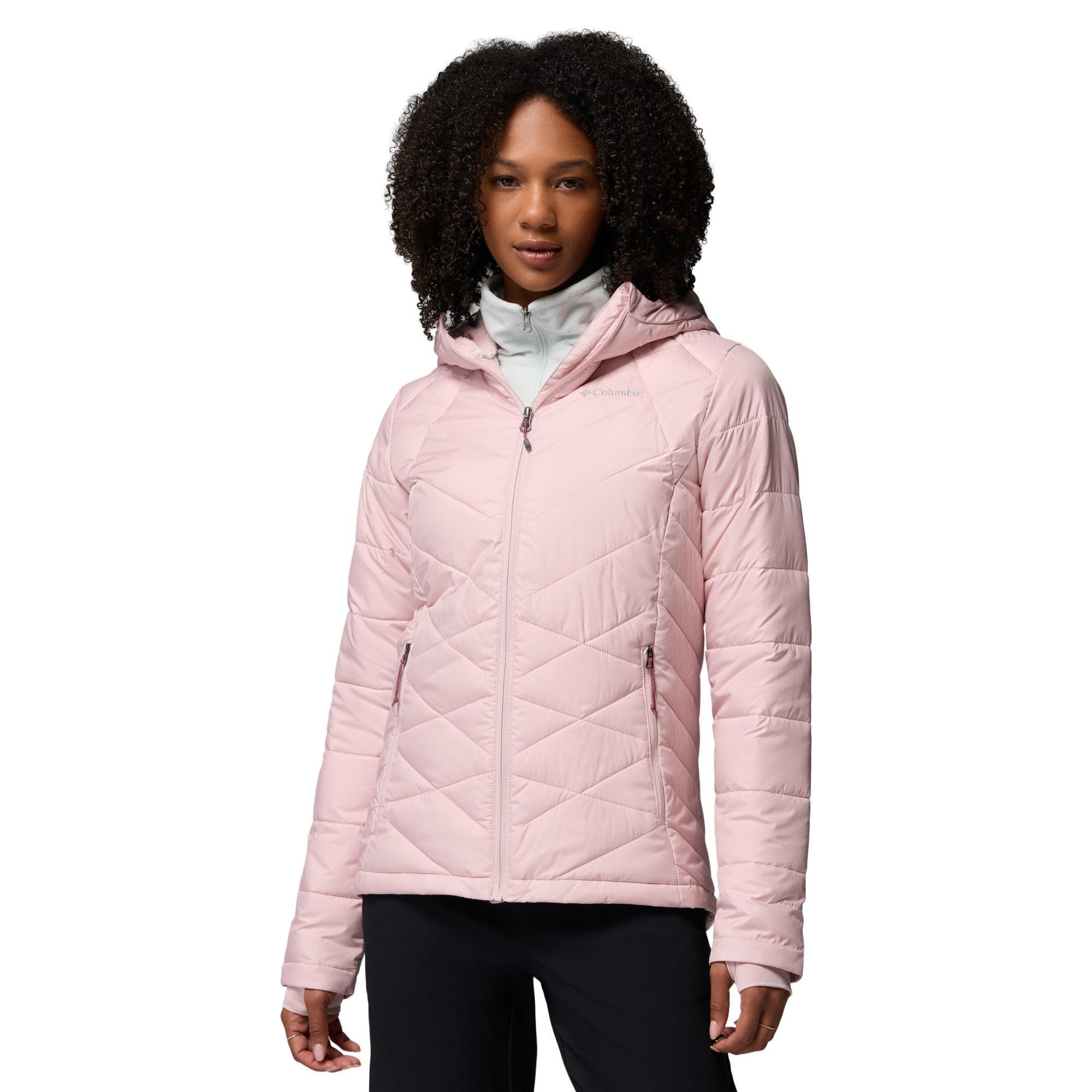 Columbia Women's Heavenly Hooded Insulated Jacket Mineral Pink 620 1738151