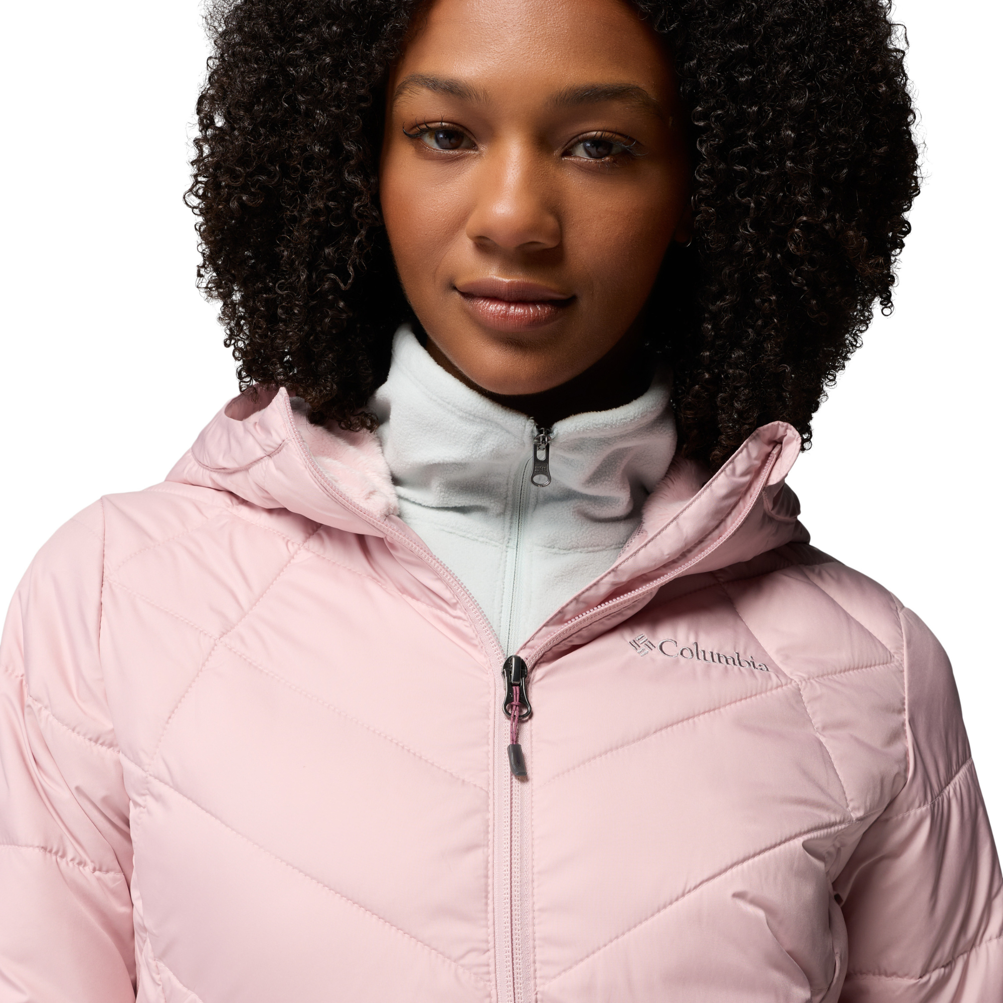 Columbia Women's Heavenly Hooded Insulated Jacket Mineral Pink 620 1738151