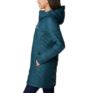 Columbia Women's Heavenly Long Hooded Insulated Coat (Night Wave)