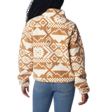 Load image into Gallery viewer, Columbia Women&#39;s Helvetia Cropped Half Snap Fleece (Chalk Checkered)

