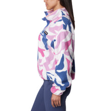 Load image into Gallery viewer, Columbia Women&#39;s Helvetia Cropped Half Snap Fleece (Cosmos Floristic Print/Eve/Salmon Rose)
