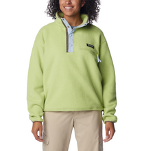 Load image into Gallery viewer, Columbia Women&#39;s Helvetia Cropped Half Snap Fleece (Napa Green/Whisper/Stone Green)
