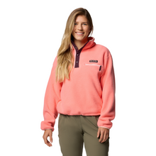 Load image into Gallery viewer, Columbia Women&#39;s Helvetia II Cropped Sherpa Half Snap Fleece (Alpenglow)
