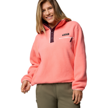 Load image into Gallery viewer, Columbia Women&#39;s Helvetia II Cropped Sherpa Half Snap Fleece (Alpenglow)
