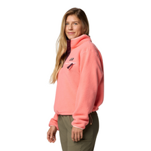 Load image into Gallery viewer, Columbia Women&#39;s Helvetia II Cropped Sherpa Half Snap Fleece (Alpenglow)
