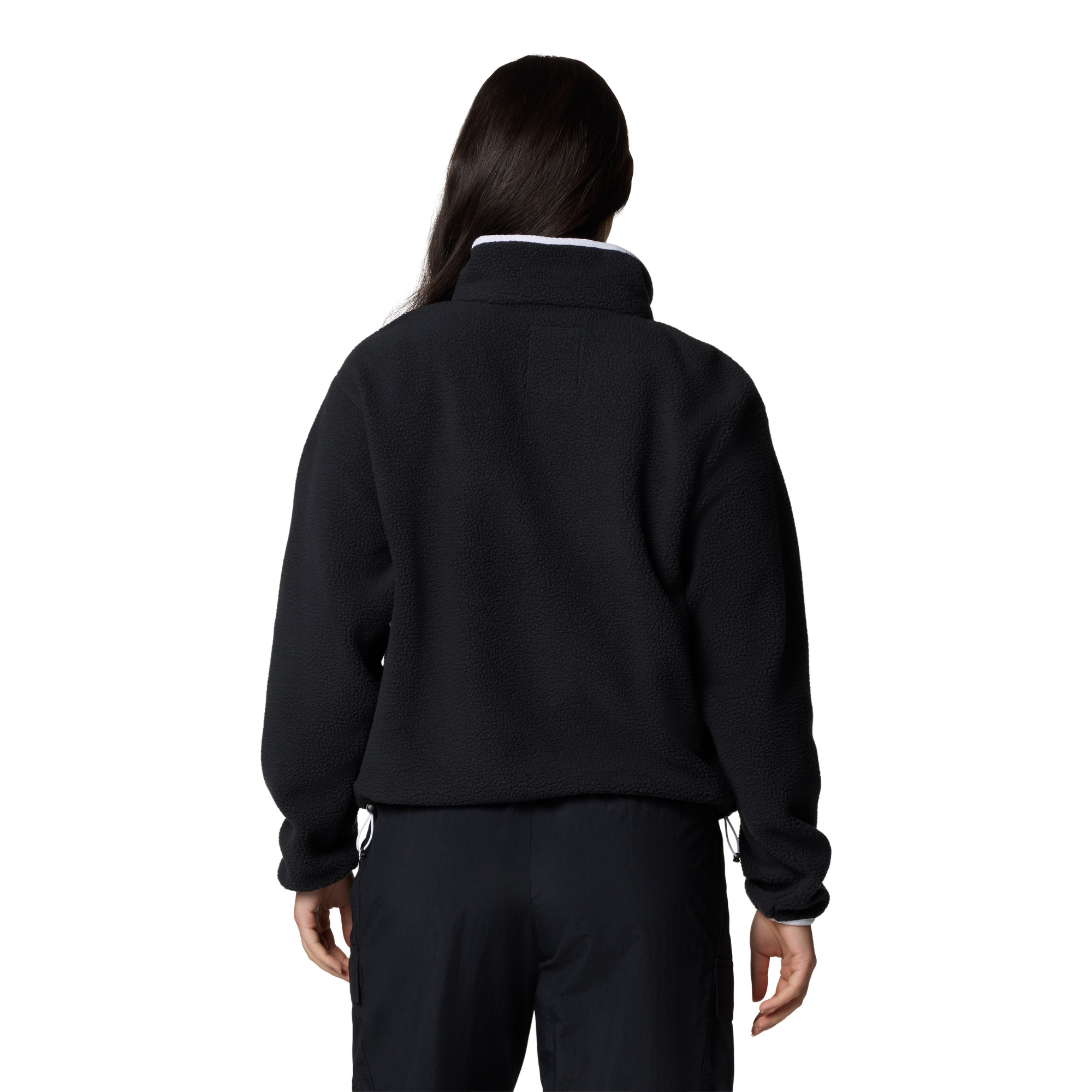 Columbia Women's Helvetia II Cropped Sherpa Half Snap Fleece Black 008 2092231