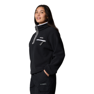 Columbia Women's Helvetia II Cropped Sherpa Half Snap Fleece (Black)