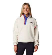 Load image into Gallery viewer, Columbia Women&#39;s Helvetia II Cropped Sherpa Half Snap Fleece (Chalk)
