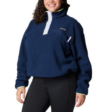 Load image into Gallery viewer, Columbia Women&#39;s Helvetia II Cropped Sherpa Half Snap Fleece (Collegiate Navy)
