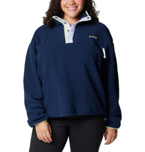 Load image into Gallery viewer, Columbia Women&#39;s Helvetia II Cropped Sherpa Half Snap Fleece (Collegiate Navy)
