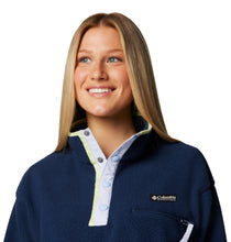 Load image into Gallery viewer, Columbia Women&#39;s Helvetia II Cropped Sherpa Half Snap Fleece (Collegiate Navy)
