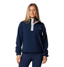 Load image into Gallery viewer, Columbia Women&#39;s Helvetia II Cropped Sherpa Half Snap Fleece (Collegiate Navy)
