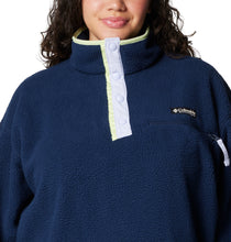 Load image into Gallery viewer, Columbia Women&#39;s Helvetia II Cropped Sherpa Half Snap Fleece (Collegiate Navy)
