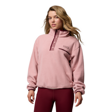 Load image into Gallery viewer, Columbia Women&#39;s Helvetia II Cropped Sherpa Half Snap Fleece (Eraser Pink/Fig/Rich Wine)
