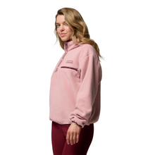 Load image into Gallery viewer, Columbia Women&#39;s Helvetia II Cropped Sherpa Half Snap Fleece (Eraser Pink/Fig/Rich Wine)
