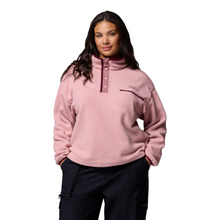 Load image into Gallery viewer, Columbia Women&#39;s Helvetia II Cropped Sherpa Half Snap Fleece (Eraser Pink/Fig/Rich Wine)
