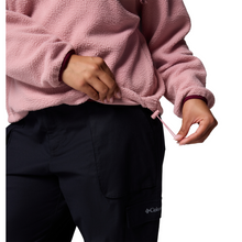 Load image into Gallery viewer, Columbia Women&#39;s Helvetia II Cropped Sherpa Half Snap Fleece (Eraser Pink/Fig/Rich Wine)
