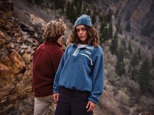 Load image into Gallery viewer, Columbia Women&#39;s Helvetia II Cropped Sherpa Half Snap Fleece (Everblue/Crushed Blue/Citron Haze)
