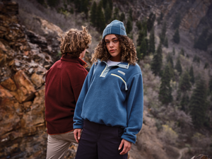 Columbia Women's Helvetia II Cropped Sherpa Half Snap Fleece (Everblue/Crushed Blue/Citron Haze)