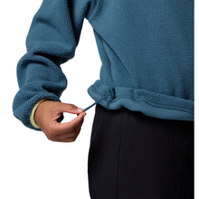 Load image into Gallery viewer, Columbia Women&#39;s Helvetia II Cropped Sherpa Half Snap Fleece (Everblue/Crushed Blue/Citron Haze)

