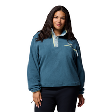 Load image into Gallery viewer, Columbia Women&#39;s Helvetia II Cropped Sherpa Half Snap Fleece (Everblue/Crushed Blue/Citron Haze)
