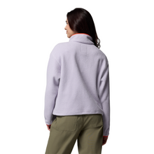Load image into Gallery viewer, Columbia Women&#39;s Helvetia II Cropped Sherpa Half Snap Fleece (Lavender Pearl/Shale Purple/Zing)
