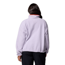 Load image into Gallery viewer, Columbia Women&#39;s Helvetia II Cropped Sherpa Half Snap Fleece (Lavender Pearl/Shale Purple/Zing)
