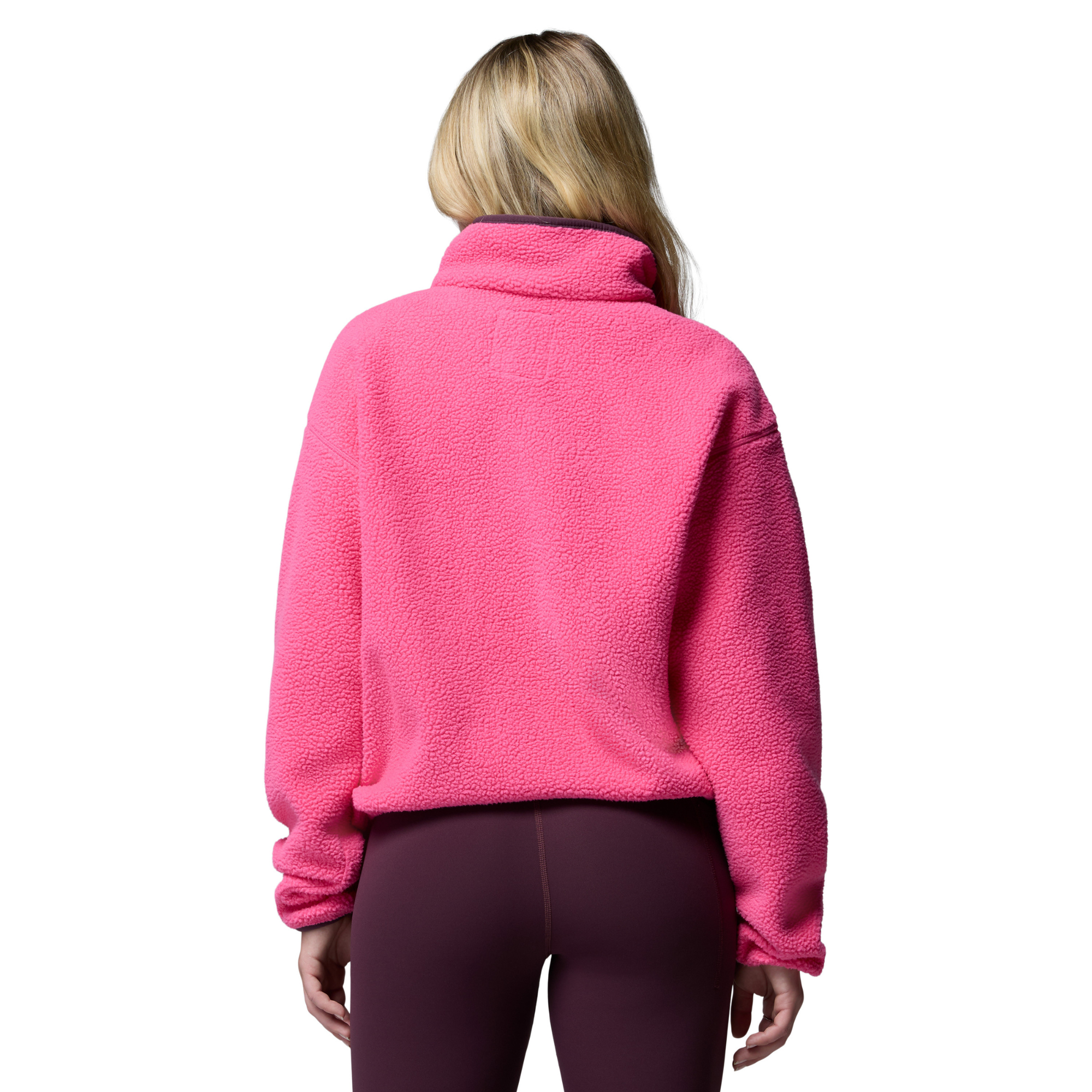 Columbia Women's Helvetia II Cropped Sherpa Half Snap Fleece Nico Dark Stone 657 2092231